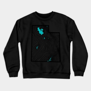 Topographic State of Utah Crewneck Sweatshirt